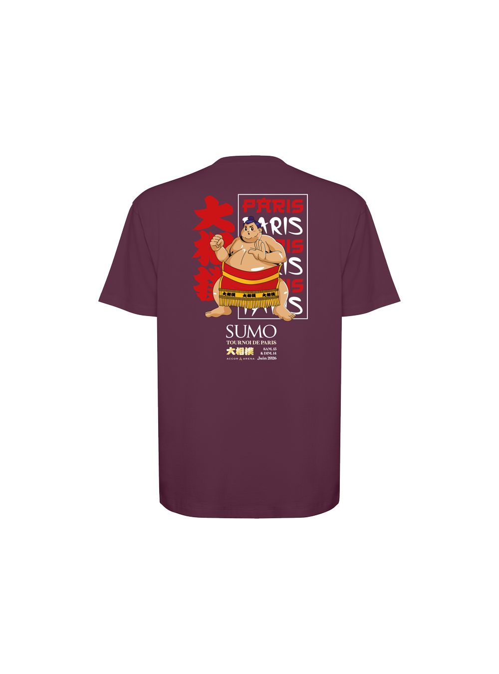 T-shirt Bordeaux Paris Manga