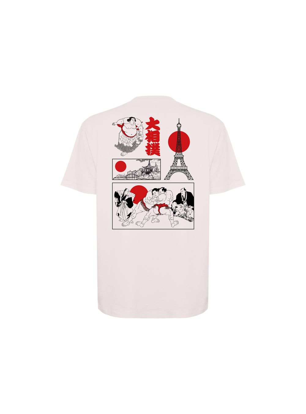T-shirt Ecru Paris Croquis