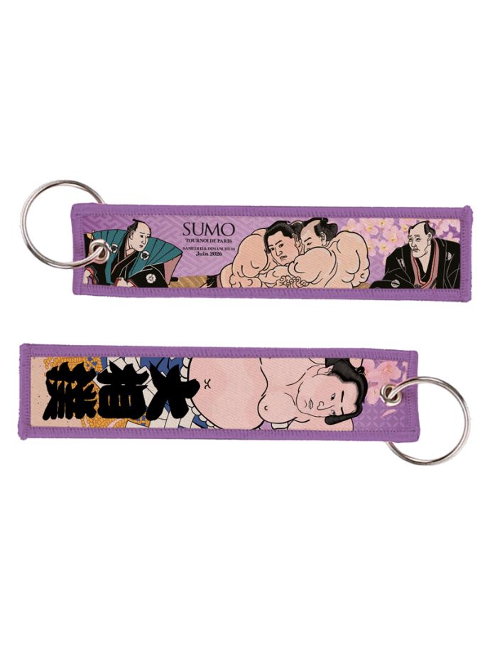 Porte-clés Tissu Violet
