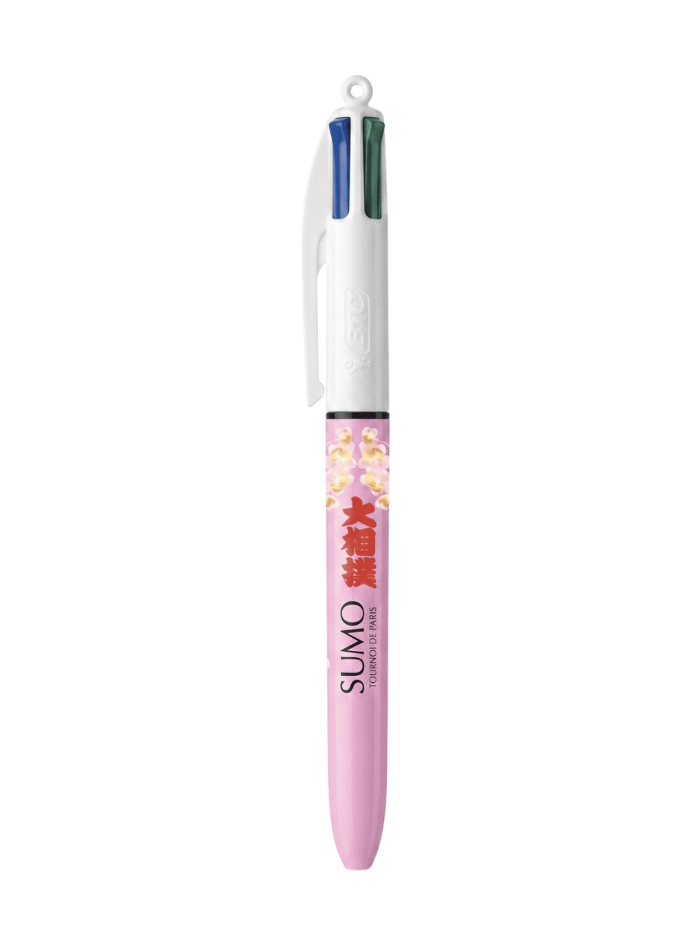 Stylo 4 Couleurs Rose Sumo Japon – Édition Sakura